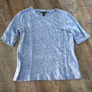 Banana Republic Blue Linen Heathered T-shirt | XS